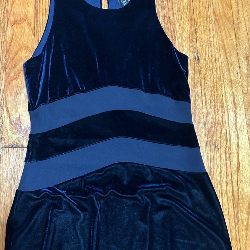 LAUNDRY By Sheli Segal Vintage 90s Velour Vampire Queen Goth Gown Size 10 - Picture 3 of 14